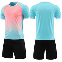 Kids Volleyball Jersey Set Short Sleeve Training Uniform Boys Girls Match XXXL blue