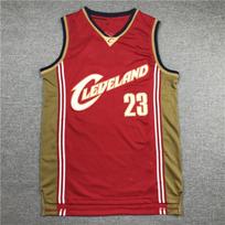 Mens Basketball Tank Top Retro Embroidered Jersey LeBron James High School Style 23 Black Red Blue Large