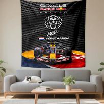 Oracle Red Bull Racing Car Verstappen Patterned tapestry for bedroom and living room home decor sofas 150x200cm(59x78in)