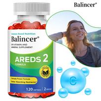 Balincer AREDS 2 formulės minkštos kapsulės, akių vitaminų ir mineralų papildas su liuteinu ir zeaksantinu, akių sveikatos palaikymas, 120 minkštų kapsulių white