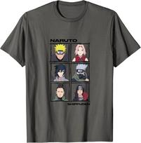 Naruto Shippuden Anime Characters T-Shirt XL