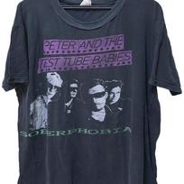 Vintage 80s 1986 Peter and the Test Tube Babies Punk Rock Tour Concert t shirt size XL 130 gray