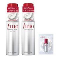 fino Premium Touch Penetrating Serum Hair Milk 140ml Pack of 2 + Sample, Deep Damage Repair Leave-in Treatment