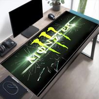 Energy Drink Mouse pad, Gaming Mouse Pad, keyboard pad, Desk Decor for computer notebook Fan Gift Birthday Gift 30cmx60cm gray
