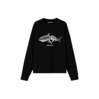 PALM ANGELS Shark Sweatshirt PMBA026S22FLE0041009 S gray