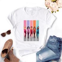 Spice Girls T-shirt Women Cartoon Tee Short Sleeve Girls T Shirt Four Season Print Fashion Harajuku Kawaii T-shirt Y2K Clothing XXXL white