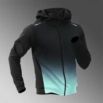 Men's Quick-Drying Windbreaker Hoodie for Running and Training 3XL black