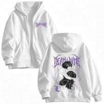 Japanese Anime Death Note L·Lawliet Zipper Hoodies Men's Women Clothing Vintage Fashion Zip Up Hooded Sweatshirts Jackets Coats L balta