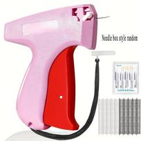 Clothing Fixer Micro Stitch Gun Fine Stitch Tagging Gun For Clothing Mini Stitch Gun Sewing Quilting Hemming Quick Stitch Gun pink