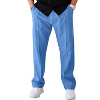 Men's Baggy Straight Leg Sweatpants Casual Oversize Joggers Loose Fit Athletic Pants for Gym Running Black L gray