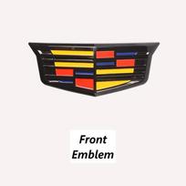ABS Car Front Grille Emblems Rear Trunk Decals for Cadillac XT4 28T AWD HGJTYU6 Logo letters Fender Badge Cover Sticker Auto Accessories
