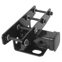 Jeep Wrangler Trailer Hitch Tow Hook Off-Road Bumper Towing With Wiring Harness Without Wiring Harness Base black