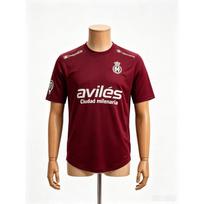 Spain Real Aviles Soccer Jersey 2026 Men Women Short Sleeve Shirt, Lightweight 3D Printed Outdoor Sports Uniform Casual Fitness M brown