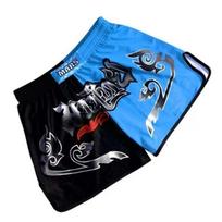 Muay Thai Šortai MMA Treniruotės Vyrams Moterims Bokso Kovos 4XL blue