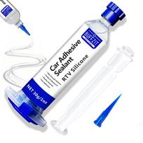 RTV Silicone Adhesive Sealant – 100% Silicone Waterproof Caulk, Strong Bond, Shrink & Crack Proof – Automotive Gaskets, Engine, Sunroof, 30g