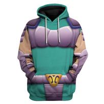 Saint Seiya Cosplay 3D Print Hoodie: Unisex Pullover for Spring and Autumn 5XL gray