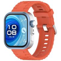Originalus silikonas Huawei Watch Fit 4 pro 3 dirželiui Išmaniojo laikrodžio priedai Pakeičiama juosta Apyrankė Huawei Watch fit 4 juosta Huawei fit 4-4 pro oranžinė