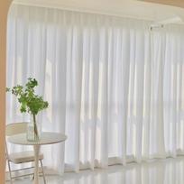 2026 New Style Milk White Gauze Curtains: Light-Transmitting, Anti-Scratch Sunshade for Living Room, Balcony, Bay Window
