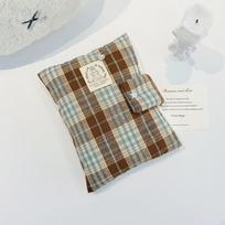 New 6-7 Inch E-Reader Sleeve Plaid Fabric Thick Padded Protective Storage Bag Shockproof Universal Ebook Reader Pouch gray