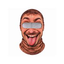 Naujiena Senolio Veido Slidinėjimo Kaukė, Žieminė Vėjui Atspari Pilno Veido su 3D Pilnu Spaudiniu, Akiniai Nuo Saulės Į Komplektą Nepriklauso One Size brown
