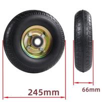 10 Inch 3.50 4 Wheelbarrow Tire, Puncture, Width 2.6 Inches, Spare Part Accessory, Replacement for Bearing Hole 20mm gray