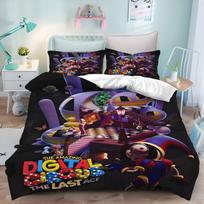 The Amazing Digital Circus Bedding Set 3D Print Duvet Cover Pillowcase Bedroom Home Textile Bed Linens Boys Girls Fans Gift 135X200CM