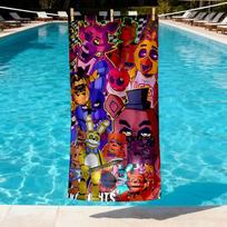 Five Nights at Freddy's Print Beach Towel Design, Soft, Lightweight. for Home Bathroom, Spa, Pool, Yoga, Surfing, Camping, Gift for Family, Friend 70cmx140cm(27x55inch)