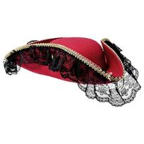 Funny Solid Color Cosplay Pirate Hat Stage Performance Jack Hat Captain Hat Dress Up Decoration Adult Tricorn Hat Women