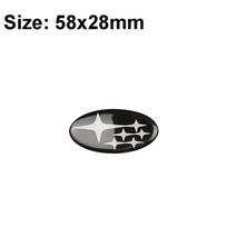 58x28mm Epoxy Car Sticker Steering Wheel Center Emblem Decoration for Subaru XV Forester Impreza Tribeca STI WRX BRZ Legacy balta