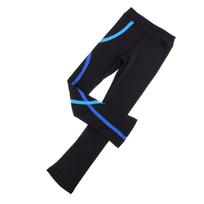 Ledo dailiojo čiuožimo treniruočių kelnės, šiltos pėdkelnės kelnės sportinė apranga - 9 dydžiai tinka tiek suaugusiems Blue 160 black