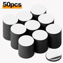 100/50/30pcs Round Magnets with Adhesive Backing Magnetic Sheets Office Refrigerator Flexible Magnetic Sticky Stickers For Home