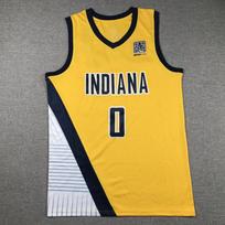 Mens NBA Indiana Pacers Basketball Jersey Siakam 43 Haliburton Custom Stitched Fan Wear Practice Game XL