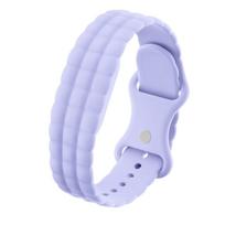 Lightweight Cloud Silicone Band Fitness Tracker Wristband for Google Fitbit Air Daily Workout violetinė