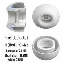 Compatible Ear Tips for Apple AirPods Pro 3, Pro 1 & 2 - Official Replacement Earbuds Caps (Genuine Product) white