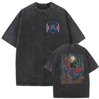 Washed Vintage Monster Hunter Nargacuga Game 2026 T Shirts Men's Gothic Clothing Fashion T-shirt Casual Cotton Short Sleeve Tees XL black