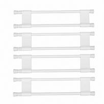 4 Pack Extendable RV Fridge Tension Rods White Double Fridge Bars  Camper 4 Pack white