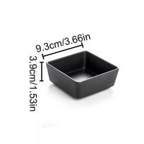 Black Melamine Sauce Dishes Multi-grid Hot Pot Dipping Dish  for Restaurant Style G black