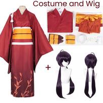 Izumi Kyouka Cosplay Costume Izumi Kyouka Kimono Anime Izumi Kyouka Full Set for Halloween Party Outfit for Women Girls XXXL orange