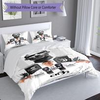 Ronaldo's Real Madrid Legends Bedding Set, Breathable Duvet Cover with Pillowcases, Soft Bed Linen for Bedroom Home Decoration, Perfect Festival Birth 140cmx210cm