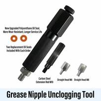 High-Pressure Grease Fitting Unclogging Tool Lubrication Line Cleaner  Agricultural Machinery A black