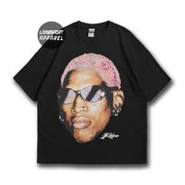 Dennis Rodman Chicago Bulls tee, oversized boxy shirt, 90s basketball 120 beige