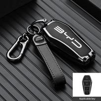 Automobilio nuotolinio valdymo pultelio dėklas Laikiklis Apvalkalas Maišelis BYD Song Plus Atto 3 Han EV Tang DM Qin Seal Dolphin Raktų pakabuko priedai black