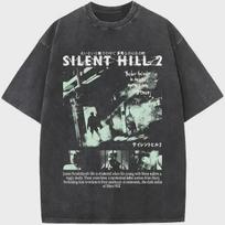 Silent Hill 2 Graphic T-Shirt, Horror Game Fan Tee, 100% Cotton Unisex Crewneck S gray