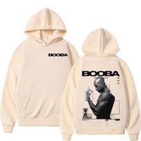 France Rapper Booba Nero Nemesis Hoodies Men's Clothing Retro Fashion Hip Hop Long Sleeves Hooded Sweatshirts Oversized Pullover L beige