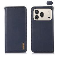 For Honor 600 Pro Global KHAZNEH Nappa Top Layer Cowhide Leather Phone Case For Honor 600 Pro Global mėlyna