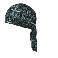 1-5pcs Cooling Skull Cap Helmet Liner Breathable Sweat Wicking Head Wrap Bandana Hat for Men Women Paisley Cycling Running Cap žalia