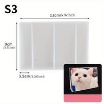 Love Heart Square Photo Frame Epoxy Mold for DIY Craft Resin Decorative Craft Jewelry Making Mold Silicone Mould as the picture white