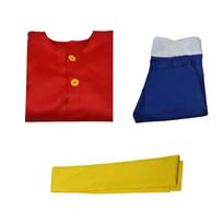 Anime Luffy Cosplay Costumes Monkey D Cosplay Suits Hats Halloween For Women Men Adult Cos Top Pants Gifts 110 red