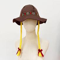 Miuncheno Oktoberfest kostiumo skrybėlė Bavarijos festivalio kostiumo pintas skrybėlė one size fits all beige