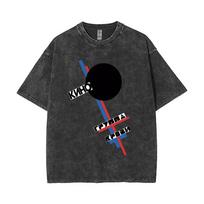 Washed Vintage Viktor Tsoi Kino A Star Named Sun Graphic T-shirts Men Women Oversized Classic Streetwear 80s Rusian Rock T Shirt S black